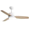 thumbnail image 1 of 46 Inch Ceiling Fan with Lights 3 Abs Blades 6-Speed Dc Motor Remote Control for Bedroom,White Abs Electrical Appliances Fans, 1 of 1