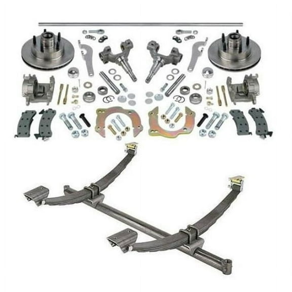 46 Inch Gasser Chevy Axle/Spindle/Brake Kit 5 on 4-3/4 GM Bolt Pattern