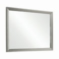 thumbnail image 1 of 46 Inch Transitional Rectangular Wood Frame Mirror, Gray, 1 of 6