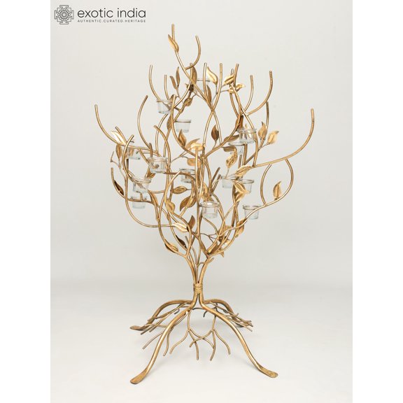 46" Large Stylish Tree with Candle Holders | Home Decor