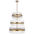 thumbnail image 1 of 46 Light 3-Tier Chandelier in Modern Style-110.5 inches Tall and 36 inches Wide-Satin Gold Finish Bailey Street Home 390-Bel-5048113, 1 of 1