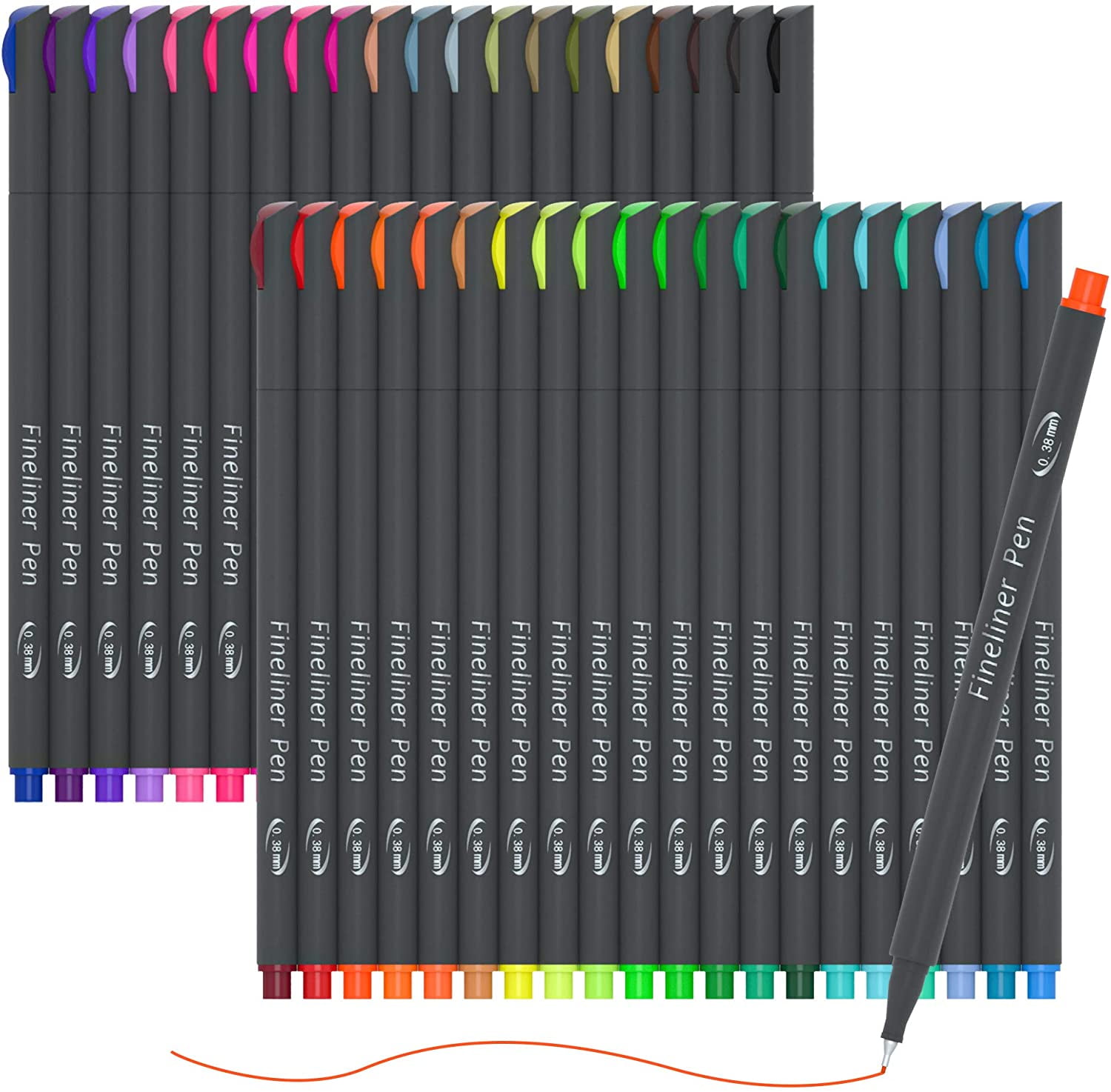 Vanstek 46 Pack Journal Planner Colored Pens, Fineliner Pens for  Journaling, Wri