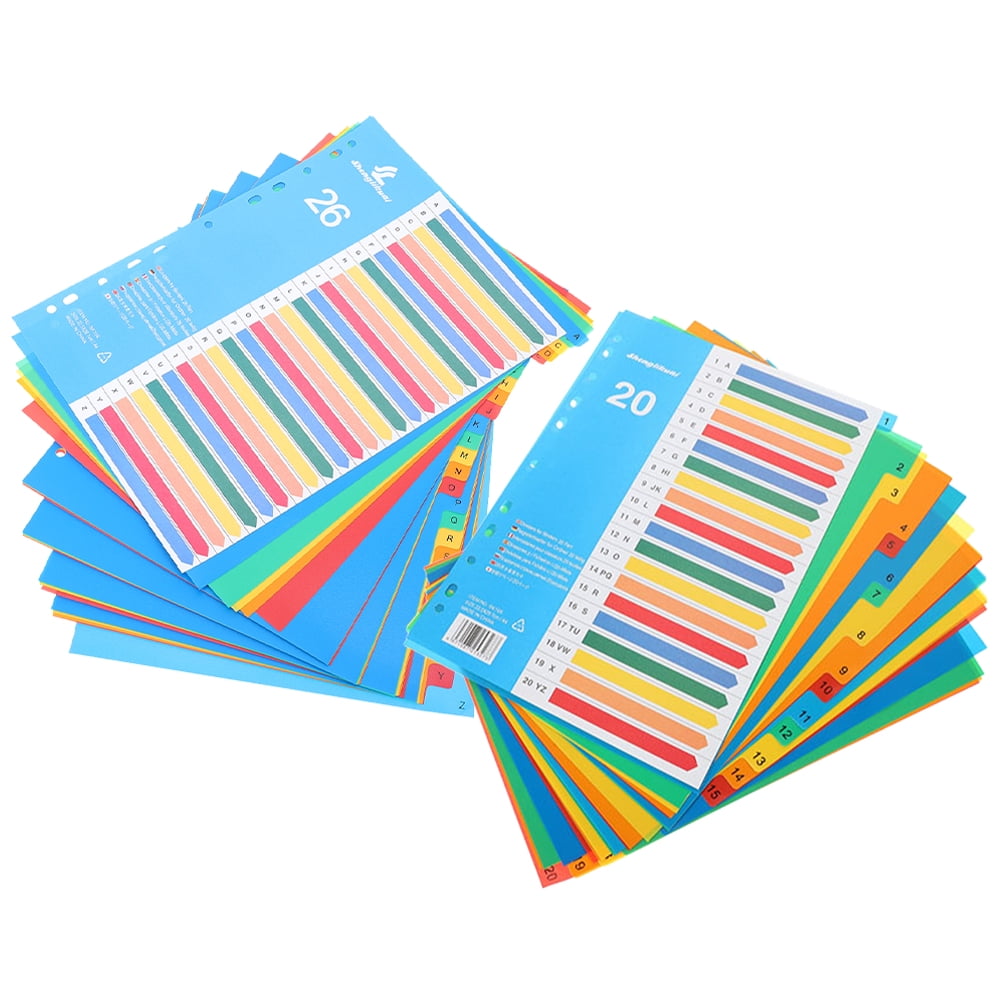 46 Pages of Household Notebook Dividers Professional Tab Dividers