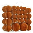 thumbnail image 1 of 46 Pcs Christmas Velvet Balls Flocked Hanging Ornaments Xmas Tree Bulbs for Wedding Anniversary Party, 1 of 5