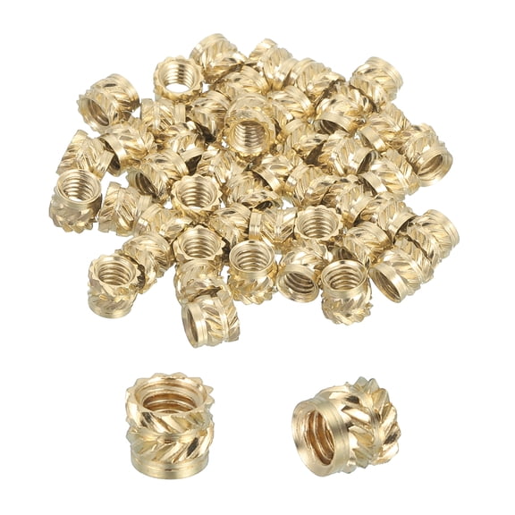 46 Pcs Threaded Inserts, M2.5 Brass Heat Set Insert for 3D Printing, M2.5x3.5x3mm