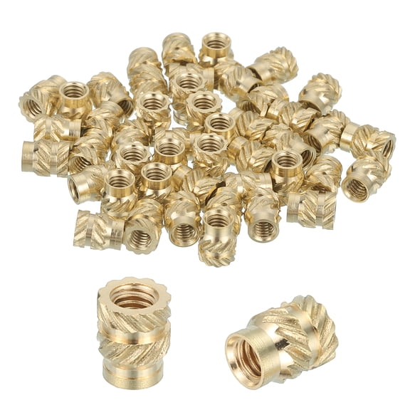 46 Pcs Threaded Inserts, M2.5 Brass Heat Set Insert for 3D Printing, M2.5x4x5mm