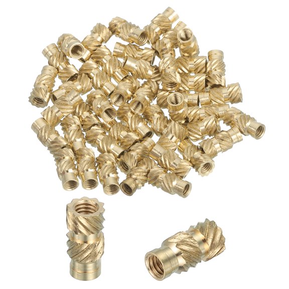 46 Pcs Threaded Inserts, M2.5 Brass Heat Set Insert for 3D Printing, M2.5x4x8mm
