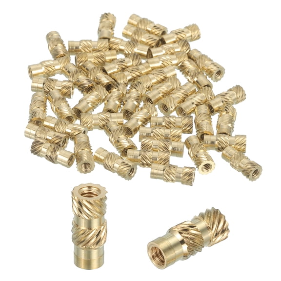 46 Pcs Threaded Inserts, M2 Brass Heat Set Insert for 3D Printing, M2x3.5x8mm