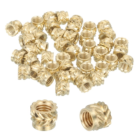 46 Pcs Threaded Inserts, M3 Brass Heat Set Insert for 3D Printing, M3x4.5x3.6mm