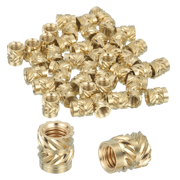 46 Pcs Threaded Inserts, M3 Brass Heat Set Insert for 3D Printing, M3x4.5x5mm