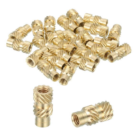 46 Pcs Threaded Inserts, M3 Brass Heat Set Insert for 3D Printing, M3x5x10mm