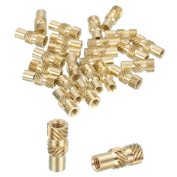 46 Pcs Threaded Inserts, M3 Brass Heat Set Insert for 3D Printing, M3x5x12mm