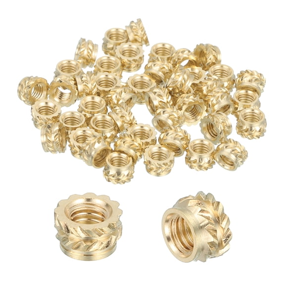 46 Pcs Threaded Inserts, M3 Brass Heat Set Insert for 3D Printing, M3x5x3mm