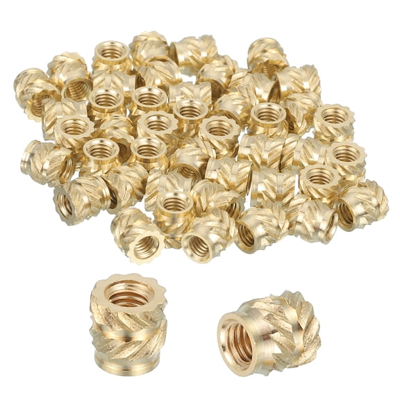 46 Pcs Threaded Inserts, M3 Brass Heat Set Insert for 3D Printing, M3x5x5mm