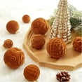 thumbnail image 1 of 46 Pcs Velvet Christmas Balls, Flocked Tree Ornaments, Plastic Holiday Decorative Hanging Ornaments Set for Christmas Tree Display, 1 of 6