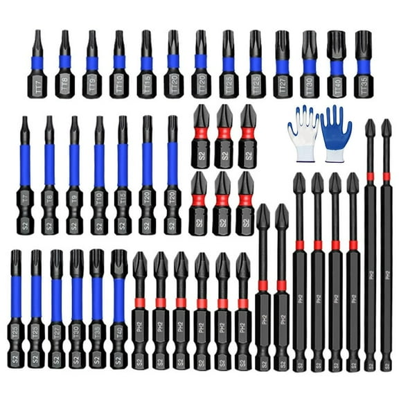 46-Piece Magnetic Impact Nut Driver Set, High-Magnetic Anti-Slip Nut Driver Set for Impact Drill, with Socket Adapters, Bit Holder, Wing Nut Driver, Universal Sockets, Quick Release Extension(2sets)