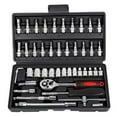 thumbnail image 1 of 46 Piece Socket Wrench Set Car Repair Tool Socket Car Parts Toolbox Set, 1 of 10
