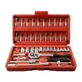thumbnail image 1 of 46 Piece Socket Wrench Set Car Repair Tool Socket Car Parts Toolbox Set, 1 of 7