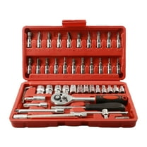 46 Piece Socket Wrench Set Car Repair Tool Socket Car Parts Toolbox Set