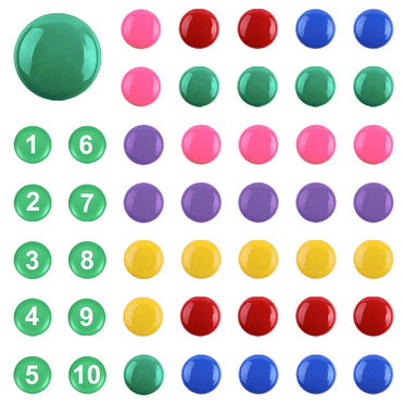 46 Pieces Magnetic Fridge Magnets Strong Adsorption for Whiteboard Number 1-10