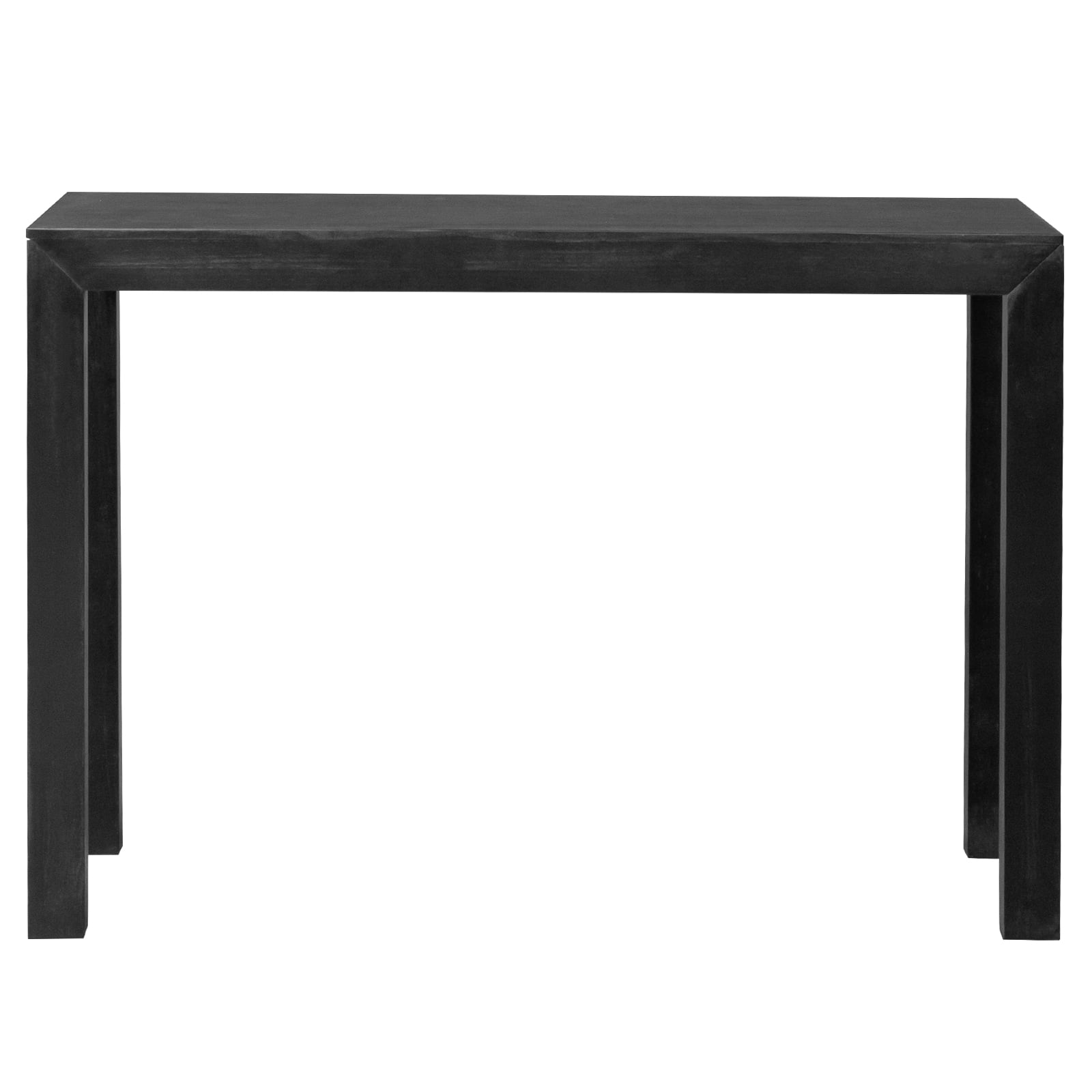 46" Pinewood Entryway Table, Console Table Entrance Table, Narrow Sofa Table for Living Room Entryway Hallway, Black