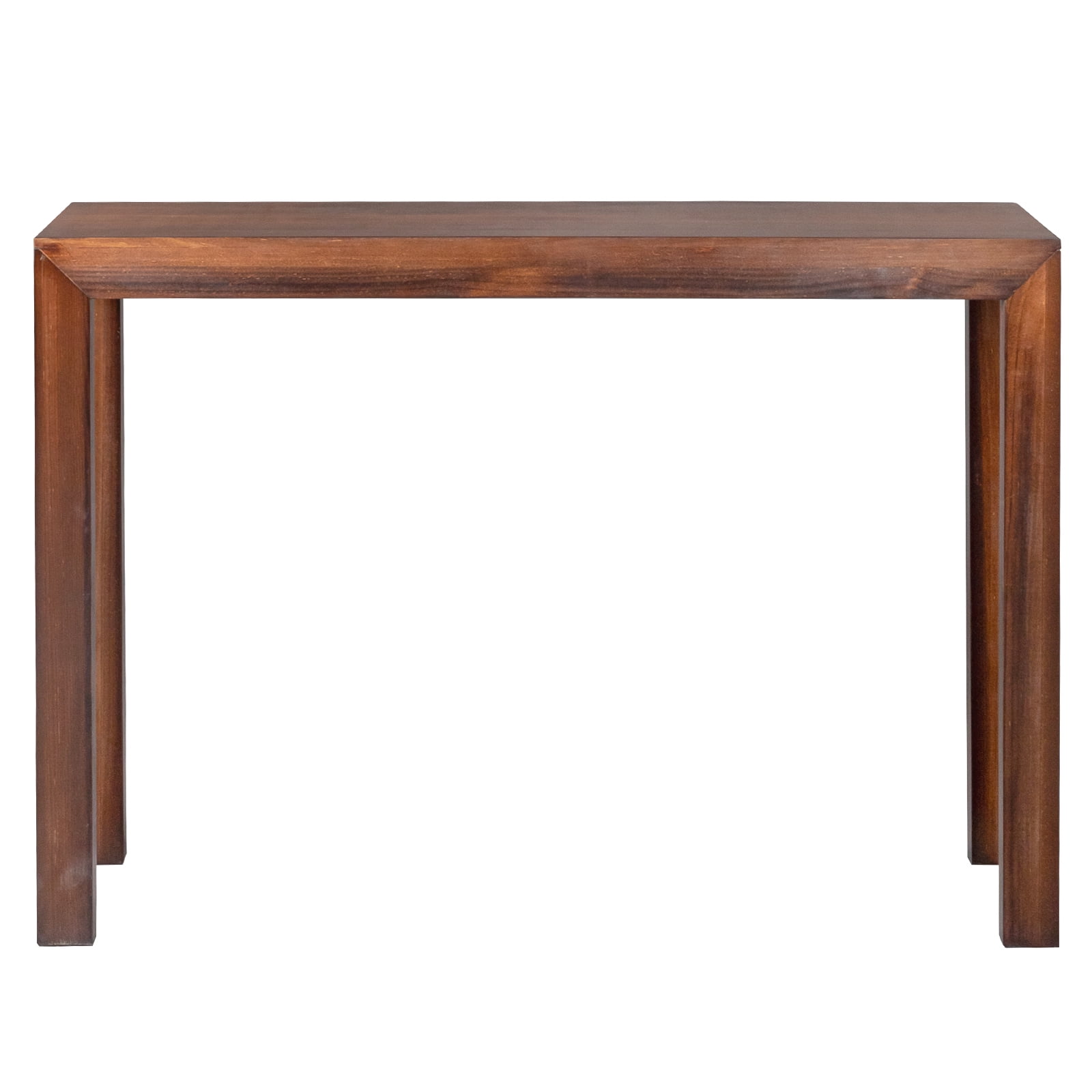 46" Pinewood Entryway Table, Console Table Entrance Table, Narrow Sofa Table for Living Room Entryway Hallway, Walnut