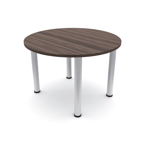 46" Round Conference Room Table With Metal Post Legs Harmony Series