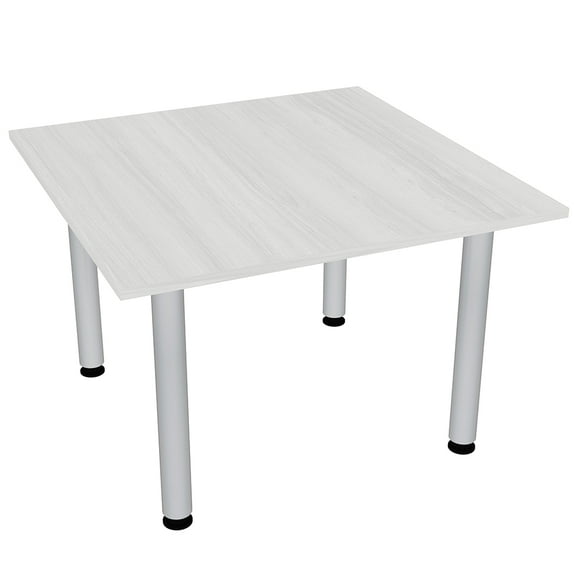 46" Square Conference Room Table With Metal Post Legs Harmony Series