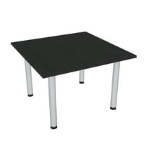 46" Square Conference Room Table With Metal Post Legs Harmony Series