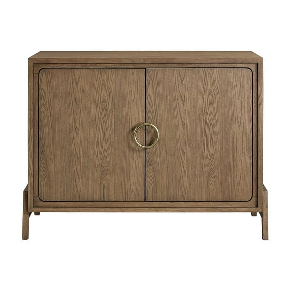46" Two Door Latte Server, Finish With Customized Hardware, Storage Cabinet Doors, Softer Modern Design, Solid Wood + , Brown, 47.57 In. Depth, 18.2 Width, 36 Height, 116.45 Lb Weight Finish,