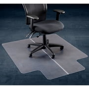 46"W x 60"L Office Chair Mat w/ 25" x 12" Lip for Carpeted Floor