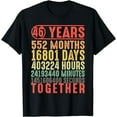 46 Year Marriage 46th Wedding Anniversary for Parents T-Shirt - Walmart.com