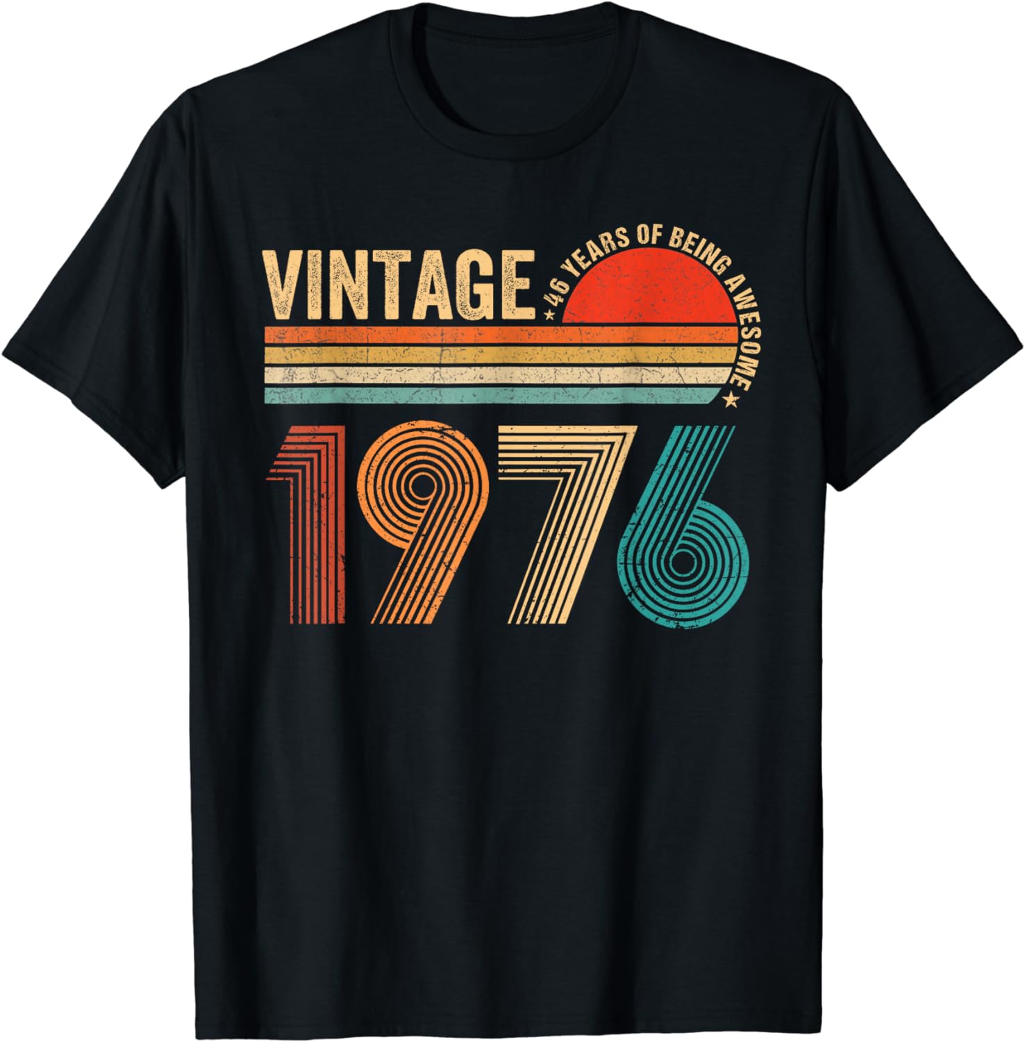 46 Years Old Vintage 1976 Limited Edition 46th Birthday T-Shirt ...