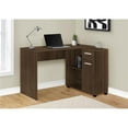 thumbnail image 1 of 46 in. Computer Desk with Storage Cabinet, Dark Walnut, 1 of 1
