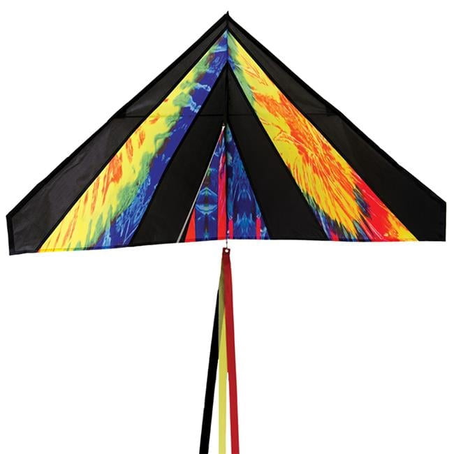 46 in. Delta Tie Die Kite with Spinning Tail