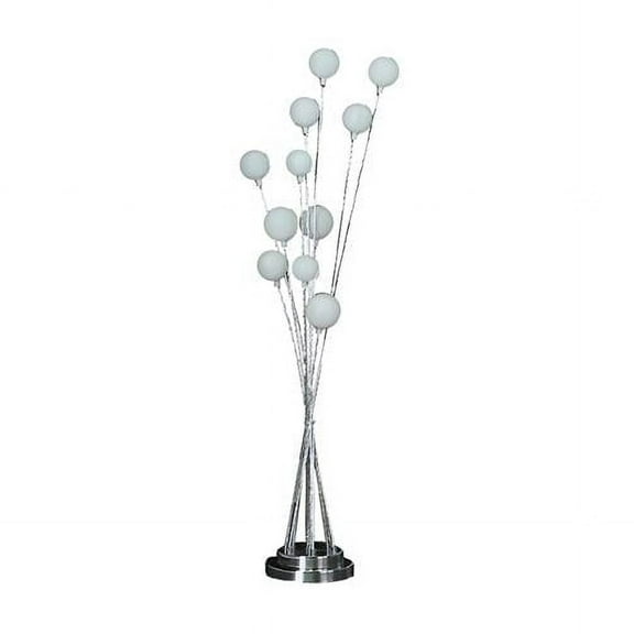 46 in. Multi Light LED Novelty Floor Lamp, Chrome