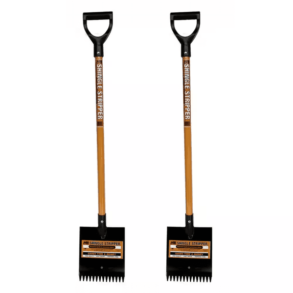 46 in. Steel Shingle Stripper Roof Shovel (2-Pack)