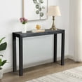 thumbnail image 1 of 46 inch Pinewood Entryway Table, UBesGoo Console Table Entrance Table, Narrow Sofa Table for Entryway, Living Room, Hallway, Black, 1 of 8