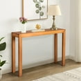thumbnail image 1 of 46 inch Pinewood Entryway Table, UBesGoo Console Table Entrance Table, Narrow Sofa Table for Entryway, Living Room, Hallway, Oak, 1 of 8