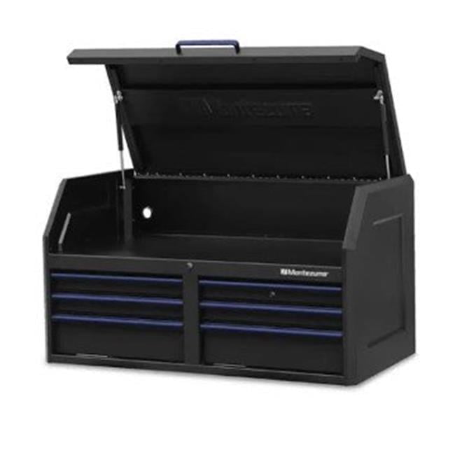 46 in. x 24 in. 6-Drawer Tool Top Chest with Power and USB Outlets in Black and Blue 46 in. x 24 in. 6-Drawer Tool Top Chest with Power and USB Outlets in Black and Blue