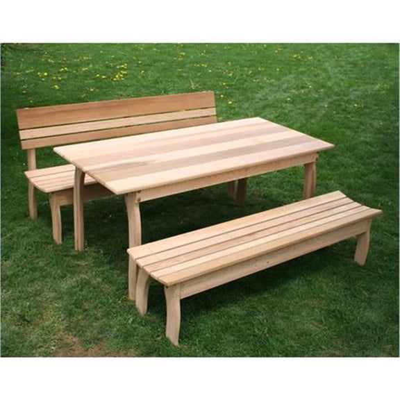 46 x 32 in. Cedar Couple Dining Set