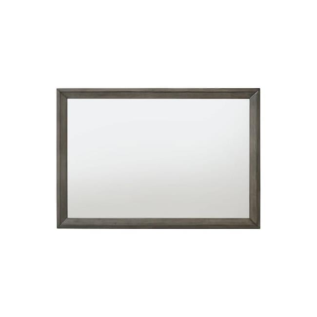 Ergode 46'' Rectangular Gray Oak Wooden Trim Mirror