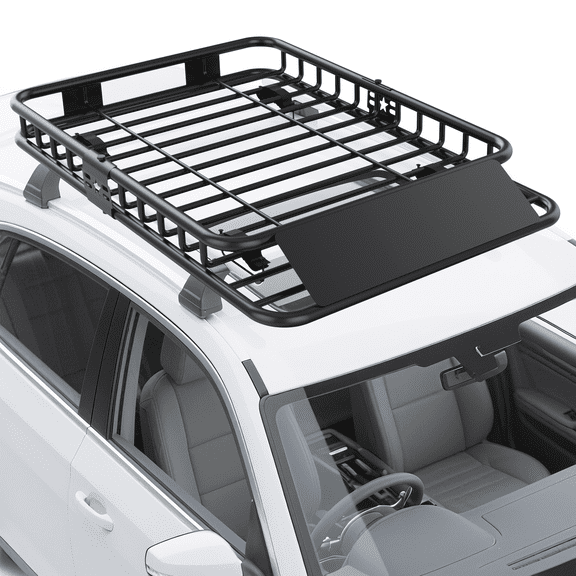 GOGRANT Heavy Duty Roof Rack Cargo Carrier Basket Universal 200 lb Steel 46" x 36" x 4.5"