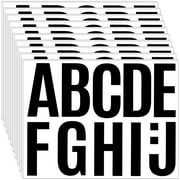 Neasyth 42 Sheets Large Letter Stickers 4 inch Alphabet Numbers Stickers for Mailbox Bulletin Board Wall Decor Black