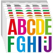 Neasyth 42 Sheets Large Letter Stickers 4 inch Adhesive Alphabet Numbers Stickers for Poster Bulletin Board Mailbox