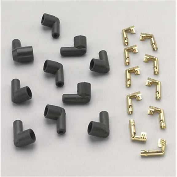 46057 90 Degree Black Spark Plug Boot, Set Of 10