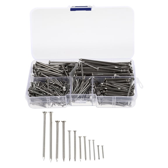 460pcs Stainless Steel Concrete Nails for Wall Hanging, Picture Frames, Board Fixing, Crafts, Home Decor and Projects
