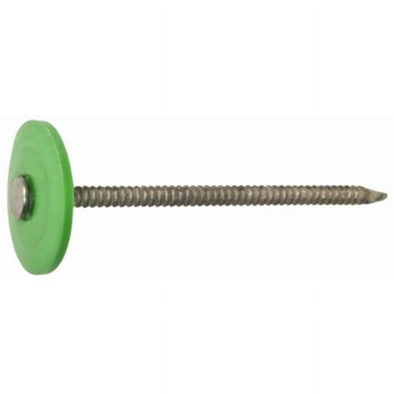 461441 1.25 in. Galvanized Plastic Cap Roofing Nail, 250 Count