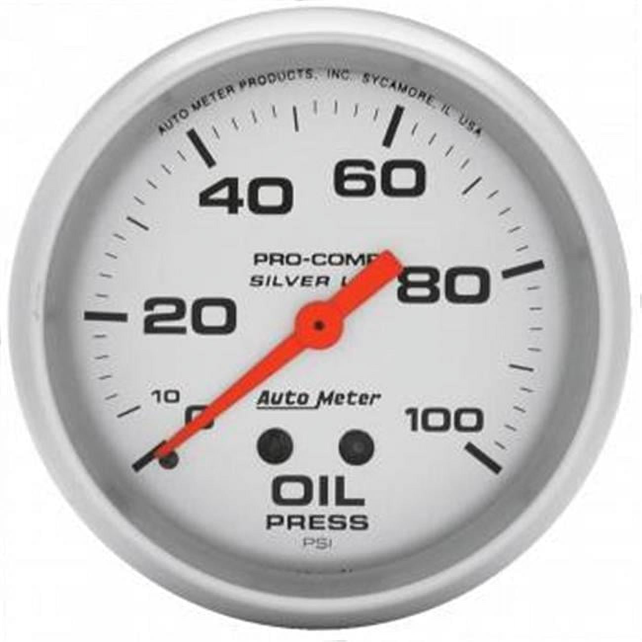 4621 Liquid-Filled Oil Pressure Gauges - 2.62 in. - 0-100 PSI - Walmart.com