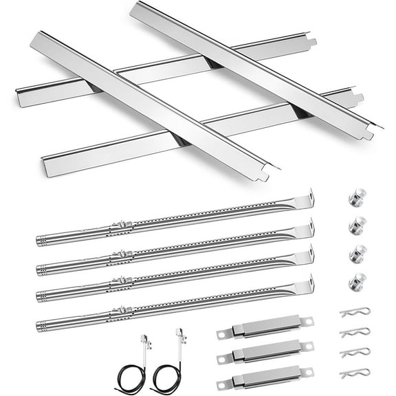 463365021 Grill Burners Replacement for CharBroil Performance 4 Burner 463354021 463365522 463353021 463351021 463351221,Heat Tent G325-0002-W1 G428-5102-W1, Grill Parts for Char-Broil G327-2100-W1